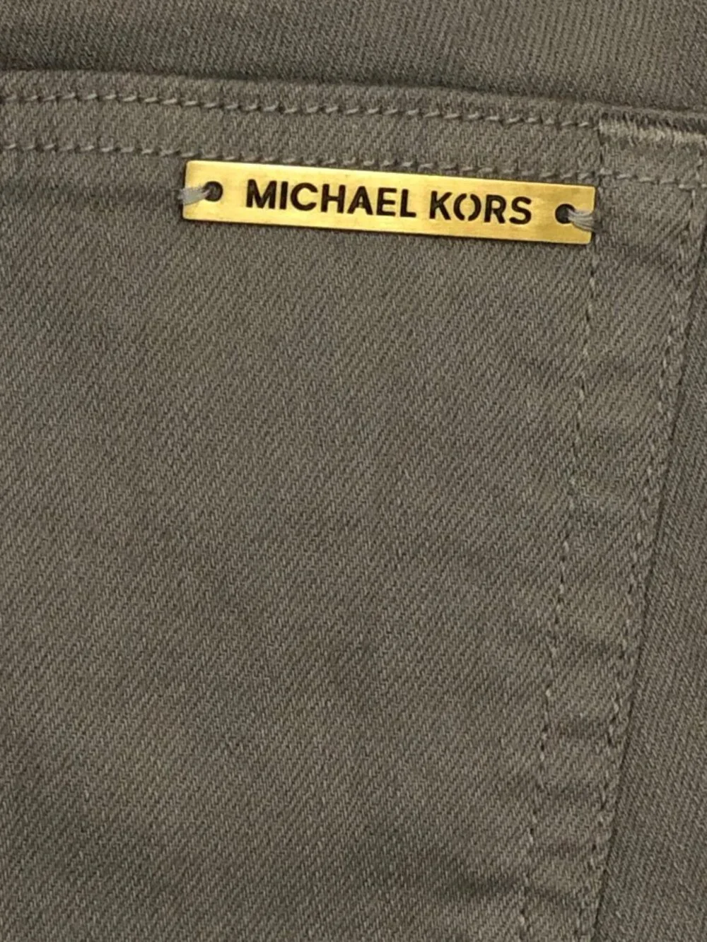 New Michael Kors Pants Cropped Grey  Jeans Womens 4 Stretch Slim Mid Rise Capri